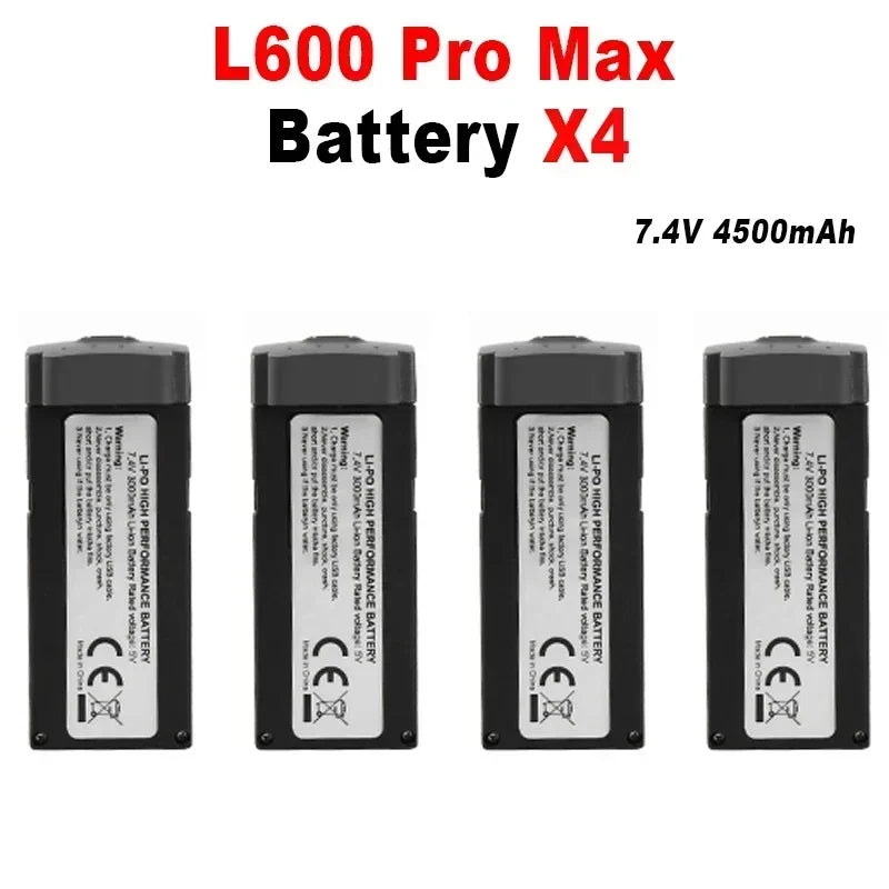 LYZRC L600 ProMax Drone Battery 7.4V 4500mAh 30min Battery Life L600 ProMax Dron Quadcopter Battery Drone Accessories