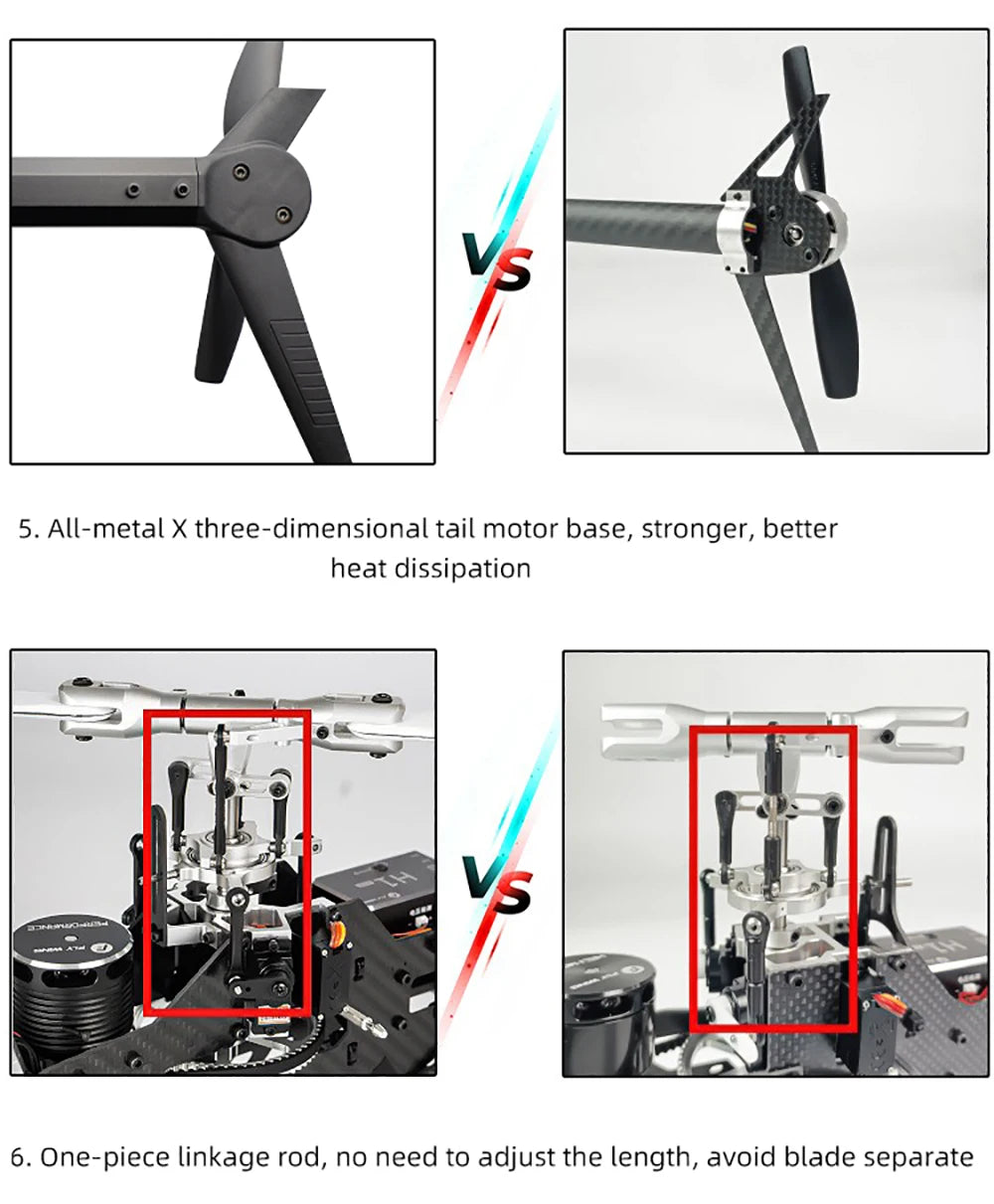 Flywing FW450L RC Helicopter Parts Battery Motor ESC Servo Main Shaft Gear Rotor Housing Control Arm Set Belt Original