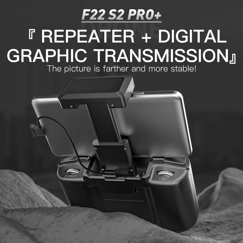 SJRC F22 S2 PRO+ Drone Professional  With 2-axis Gimbal  4K EIS Camera GPS 6KM  FPV Obstacle Avoidance Blussless 40Mins RC Dron