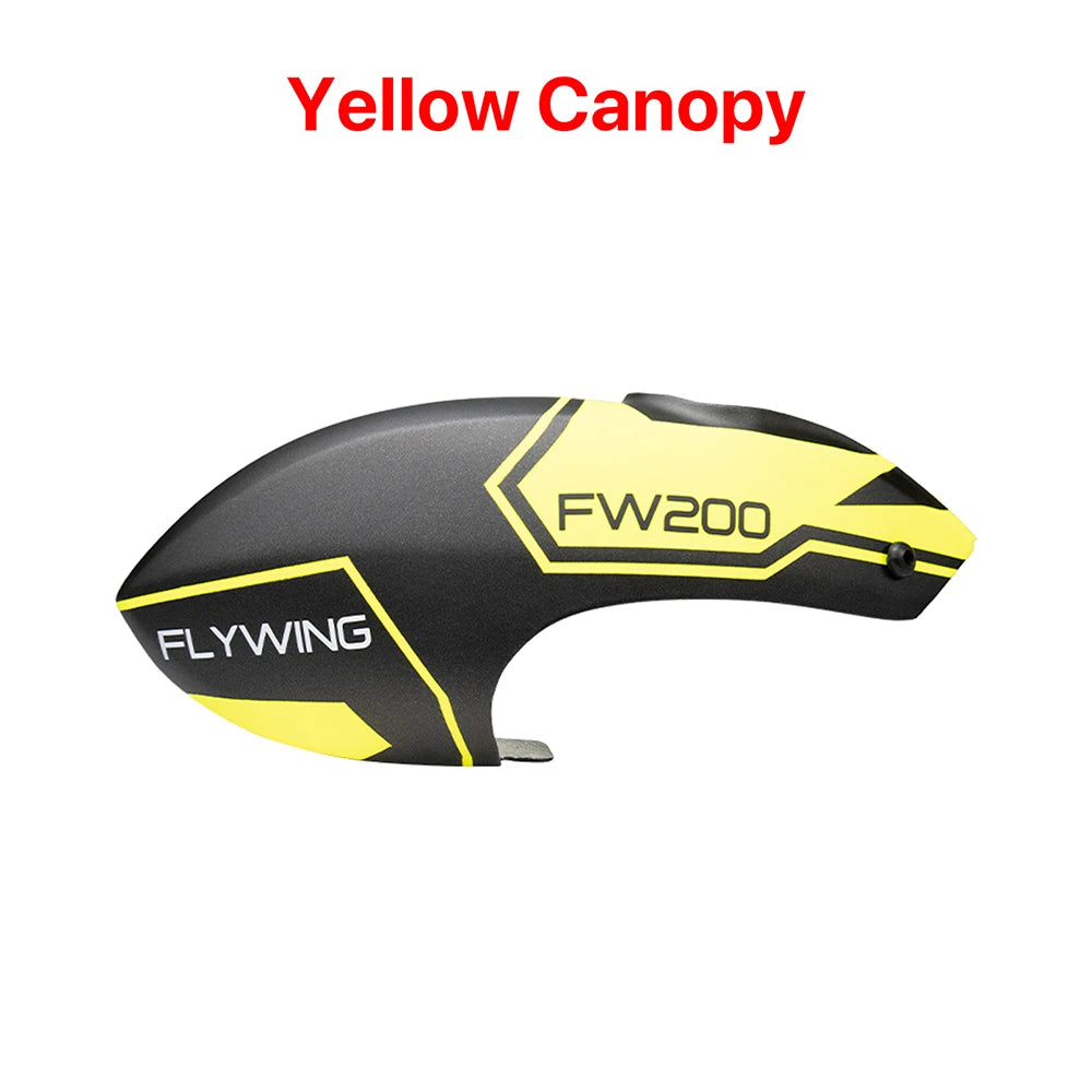 FLYWING FW200 RC Helicopter Parts Original Factory Battery Install Plate Tail Blade Strap Canopy Main Blade Motor RC Servo