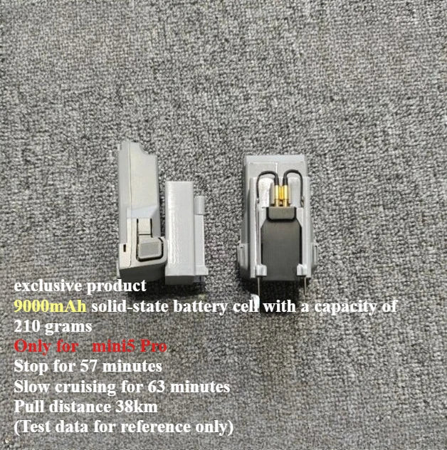 Large Capacity DJI Mini 5 pro Modified Battery 5200mAh/5600mAh/9000mAh/8400mAh DIY Long Range Suitable Parts for Drone
