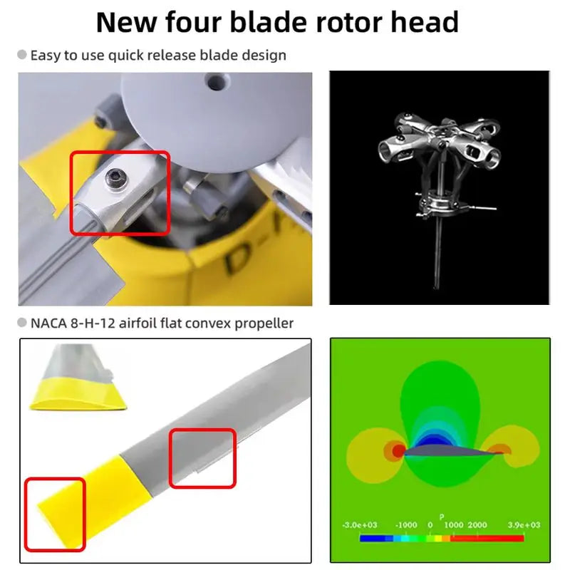FLYWING EC135 Scale Helicopter ACE Flight GPS 470 class Four blades EC135 RC Helicopter Smooth Takeoff Landing 6CH RC Helicopter