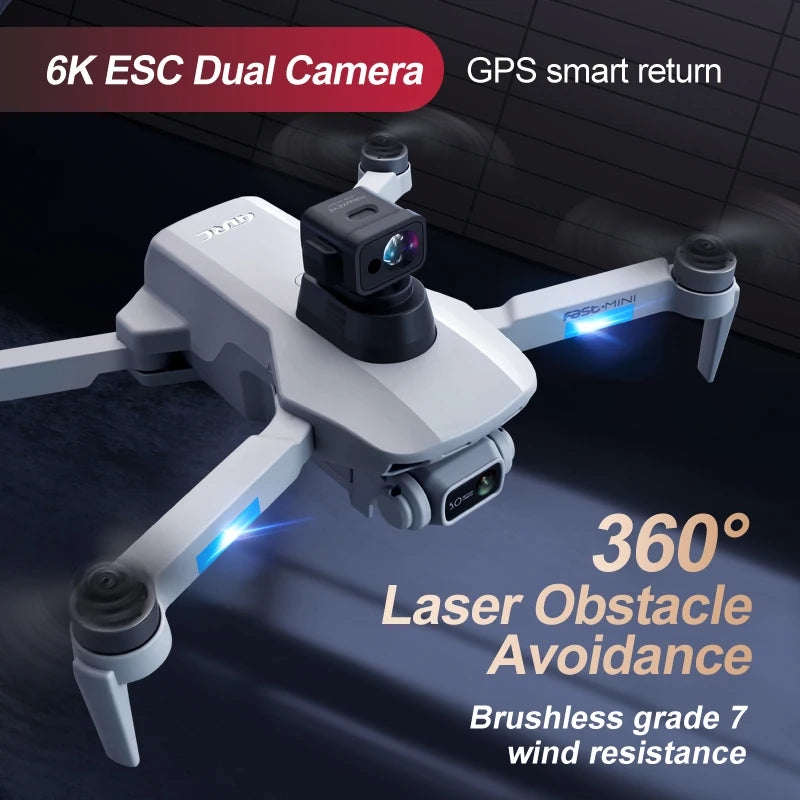 Only 249g 4DRC F8S With Laser Obstacle Avoidance Professional 6K ESC Camera Brushless Motor GPS 5G WIFI FPV RC Drone Quadcopter