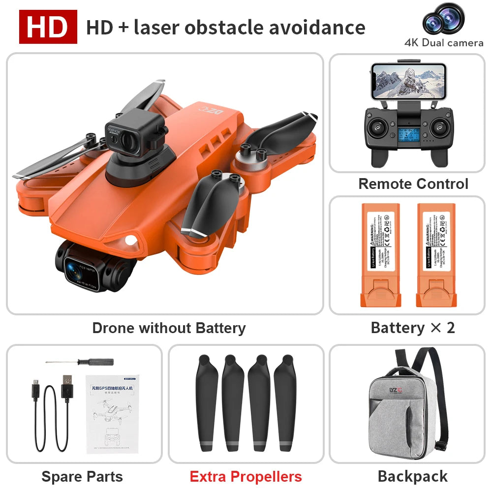 Drone L900 Pro Se / L900 Se Max 4K HD GPS Camera 5G Wifi FPV Brushless RC Helicopter 4K HD Dual Camera Drone Professional Toys