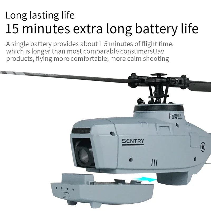 Bateria recarregável de polímero de lítio de 3,7 V e 580 mAh para helicóptero elétrico de controle remoto RC ERA C127 Sentry Eachine E110 com câmera espiã de 4 canais.