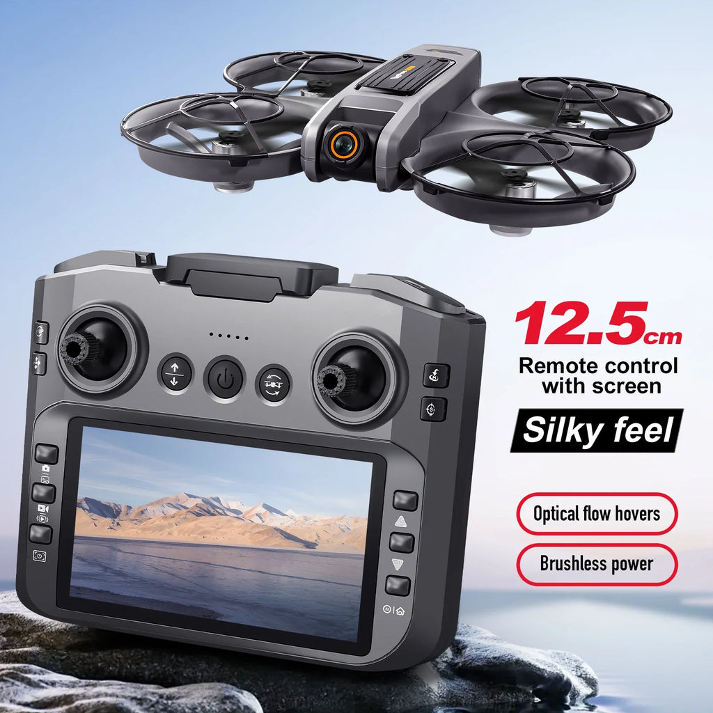 2025 New S156 Large Screen Control Brushless Motor Optical Flow Positioning One Click Takeoff Ultra Stable  drone longo alcance
