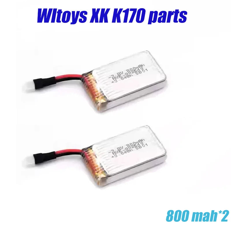 3.8V 800 Mah Lithium Battery Lipo Battery for Wltoys K170 UH-60L 2.4G 4CH 6-Axis Original Accessories lipo battery
