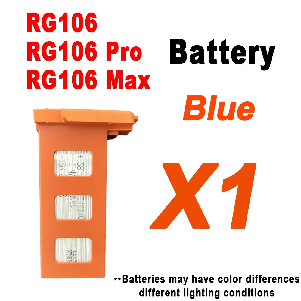 RG106 Drone Battery RG106 Pro Drone Original Battery 7.4V 3800mAh 28min Fright Time RG106 Drone Accessories Spare Battery