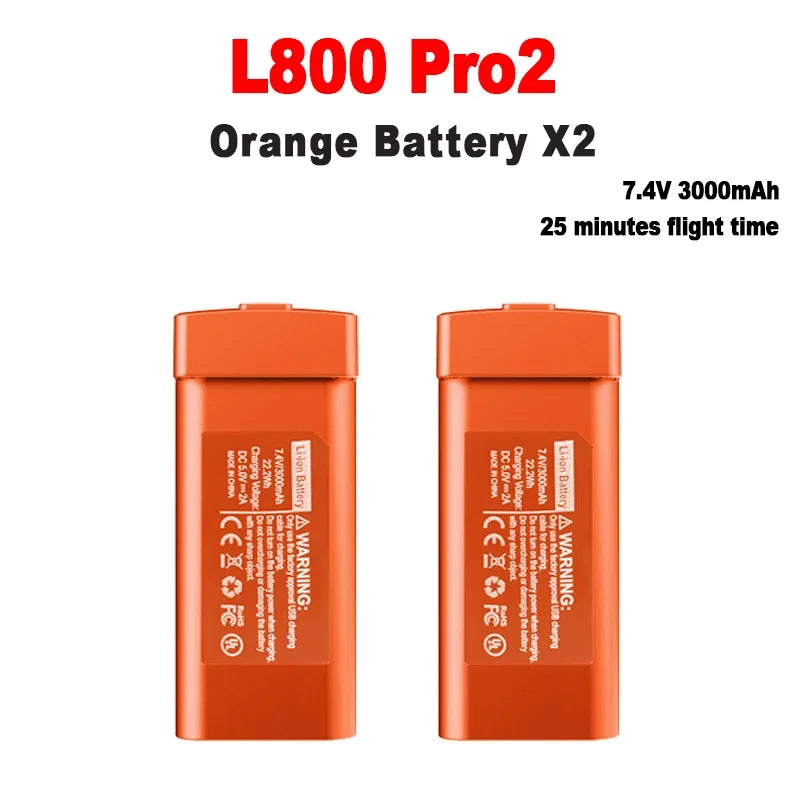 Original L800 Pro2 Drone Battery 7.4V 3000mAh For LYZRC L800 Pro2 4K Professional Camera Battery L800 Drone Accessories Parts