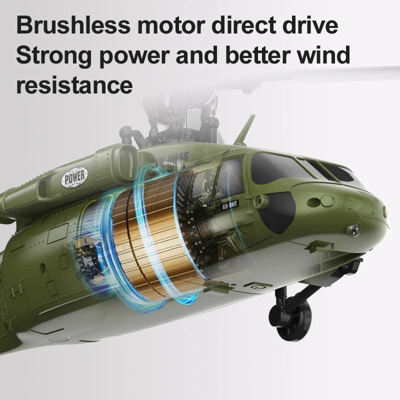 K200  RC Helicopter 6CH Brushless Inverted Flight Stunt Remote-Control Helicopter with 6axis Gyro Plane with Foam Box