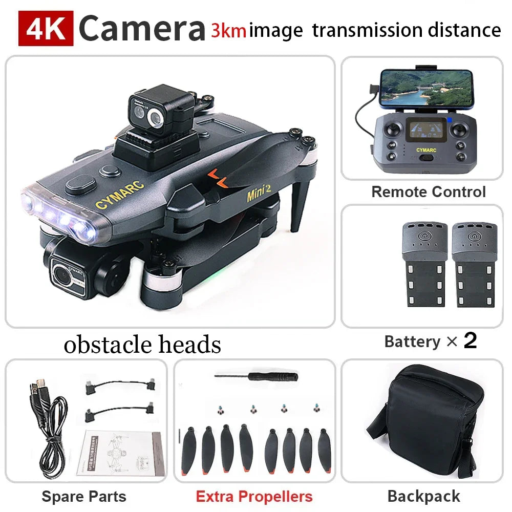 Q3PRO Mini2   GPS Drone With Camera EIS 3-Axis Gimbal FPV Dron 5G WIFI Brushless Motor Foldable 3KM RC Quadcopter