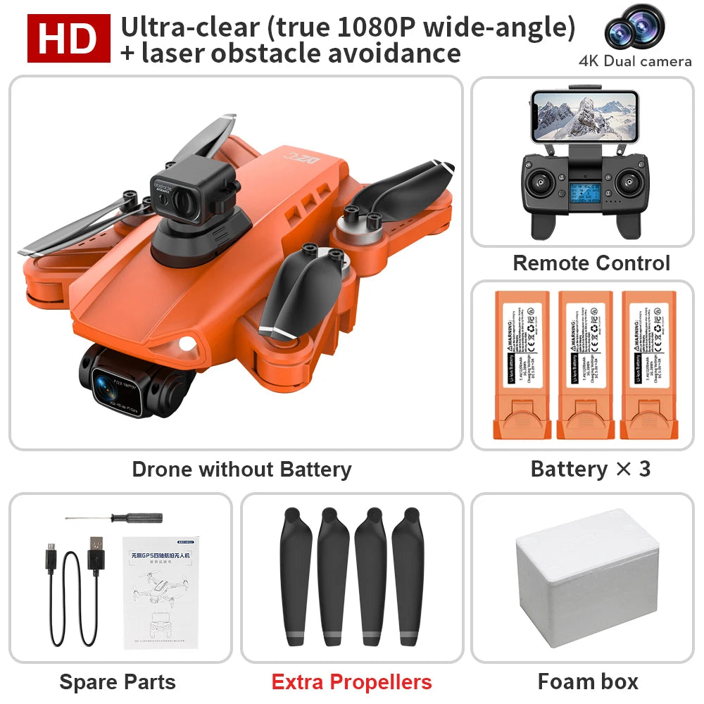 Drone L900 Pro Se / L900 Se Max 4K HD GPS Camera 5G Wifi FPV Brushless RC Helicopter 4K HD Dual Camera Drone Professional Toys