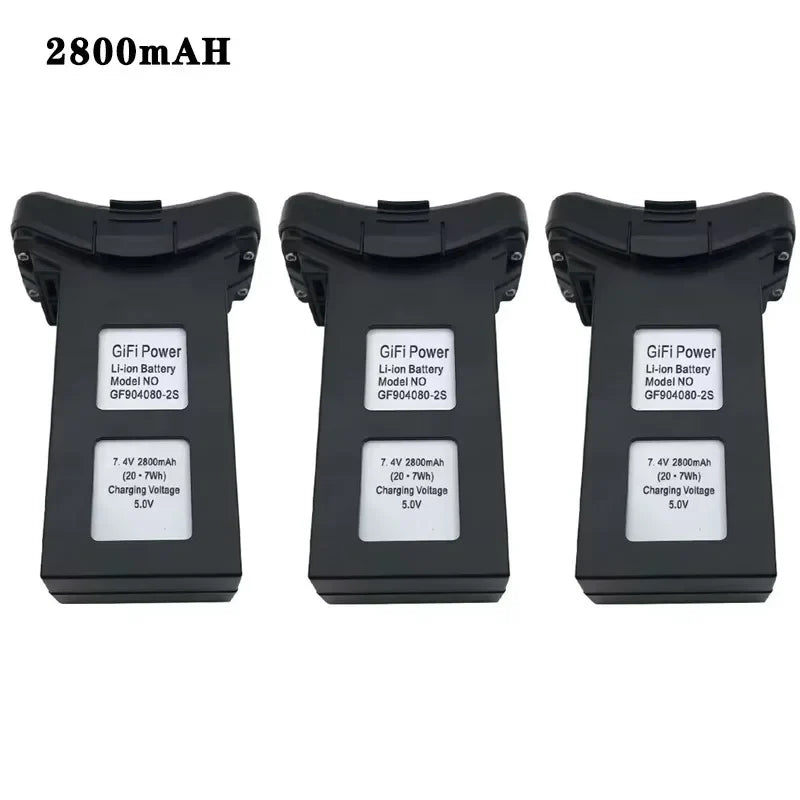 For HS100 S70 T35 S70W SJR/C 7.4V 4100mAH 2800mAh lithium battery RC Drone Quadcopter Spare Parts For SJRC S70W Drone Battery