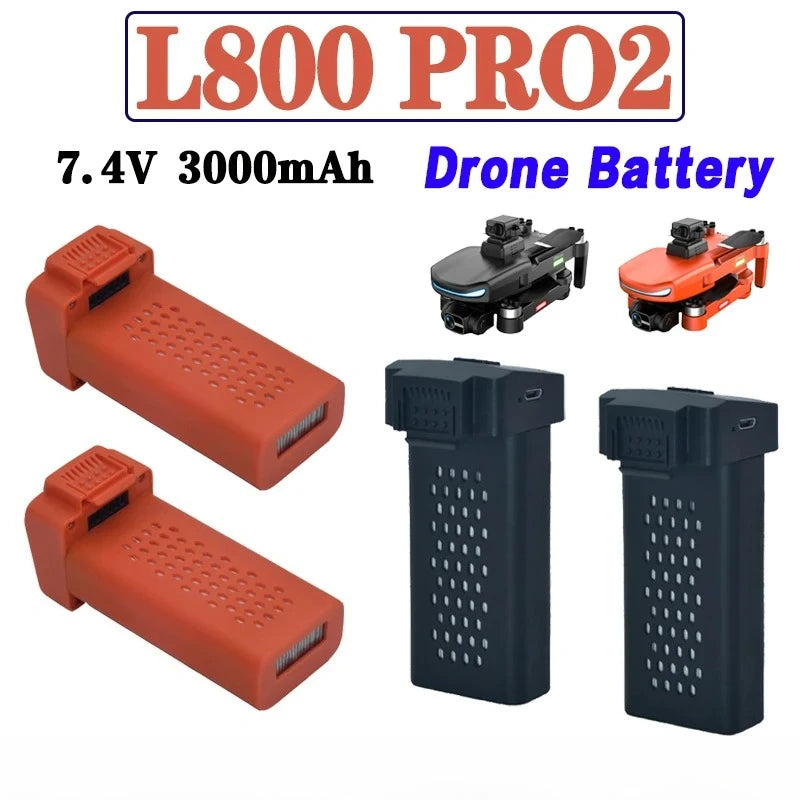 Original L800 Pro2 Drone Battery 7.4V 3000mAh For LYZRC L800 Pro2 4K Professional Camera Battery L800 Drone Accessories Parts