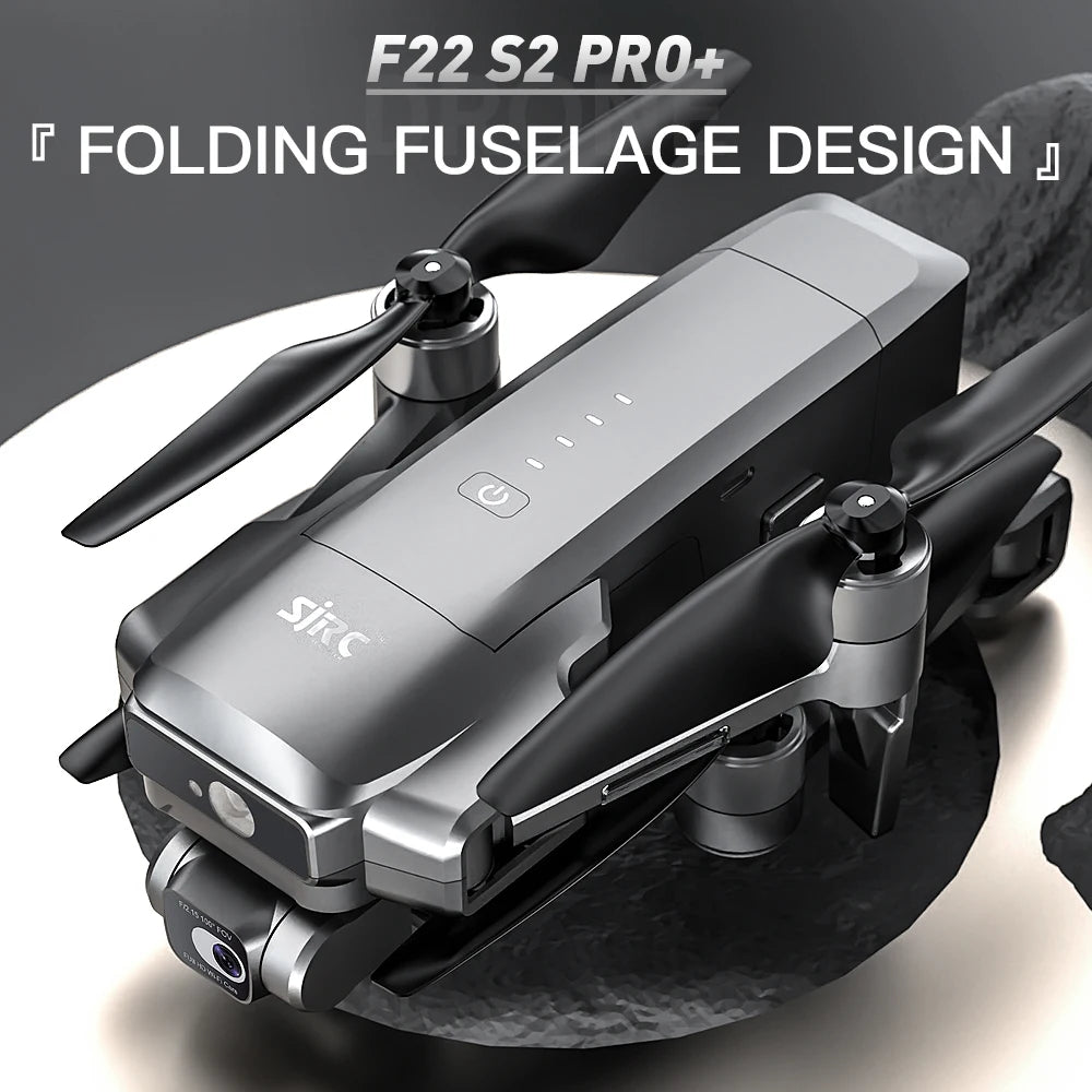 SJRC F22 S2 PRO+ Drone Professional  With 2-axis Gimbal  4K EIS Camera GPS 6KM  FPV Obstacle Avoidance Blussless 40Mins RC Dron