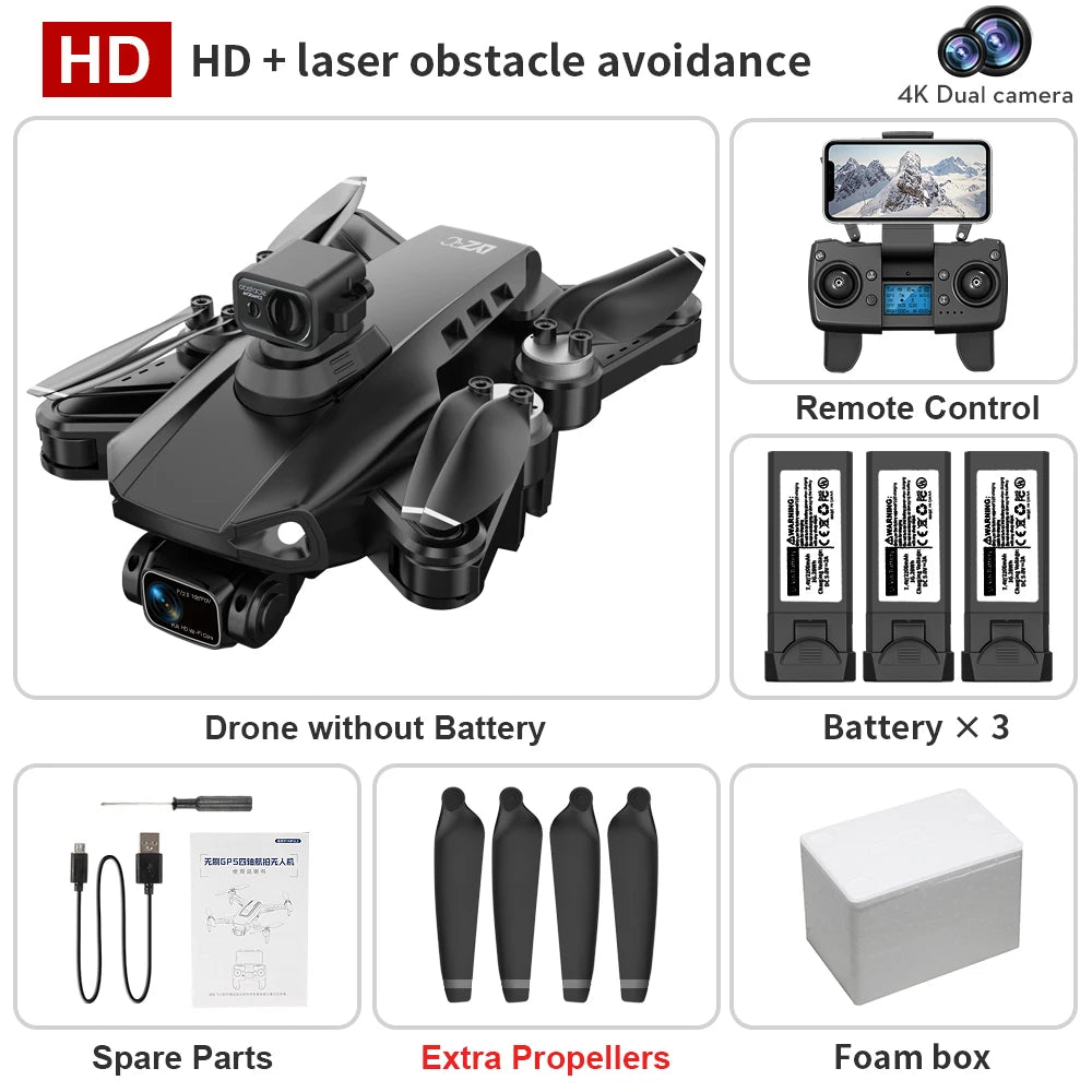 Drone L900 Pro Se / L900 Se Max 4K HD GPS Camera 5G Wifi FPV Brushless RC Helicopter 4K HD Dual Camera Drone Professional Toys