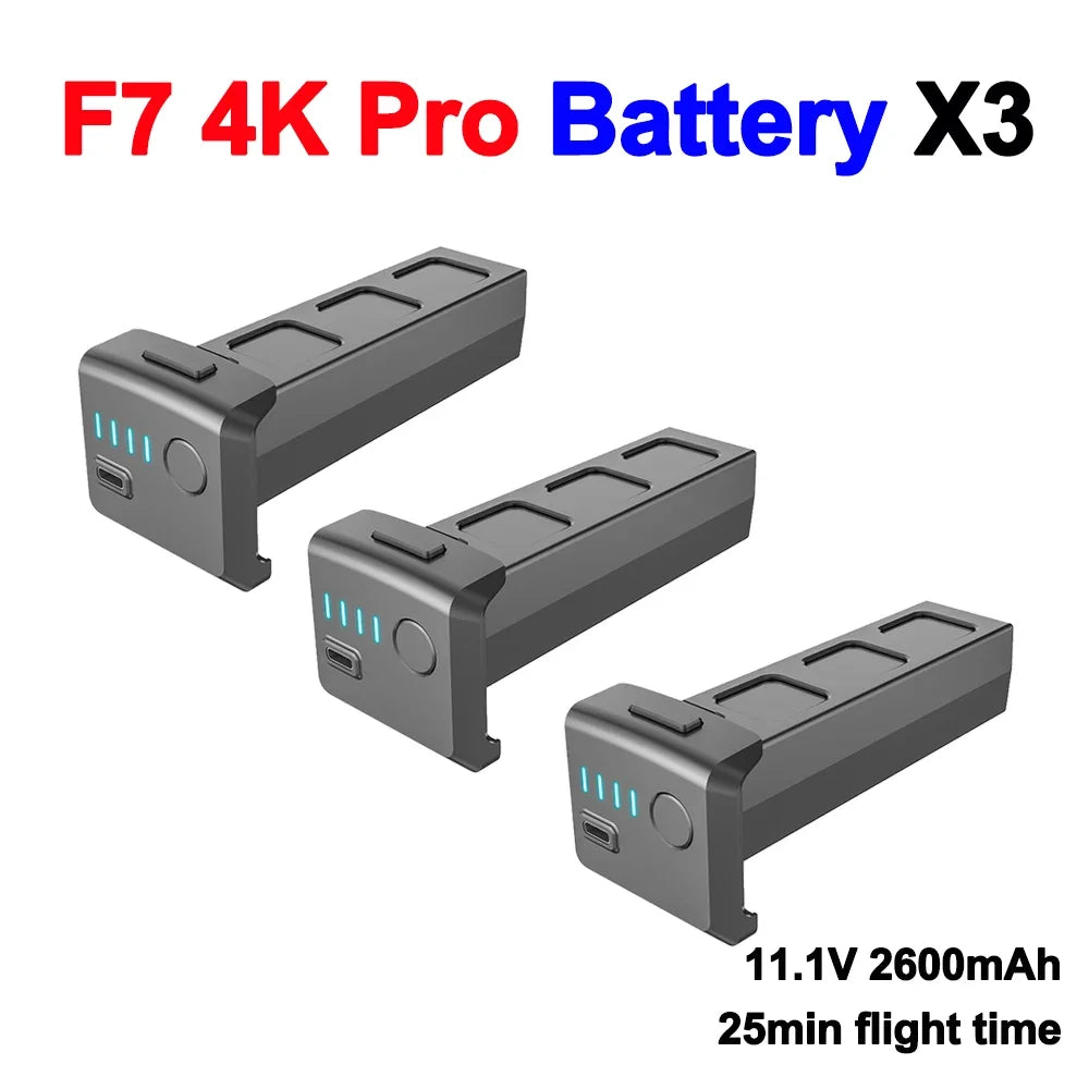 SJRC F7 Drone Battery 11.1V 2600mAh Original Battery For F7 4K Pro Brushless Drone Accessories Parts