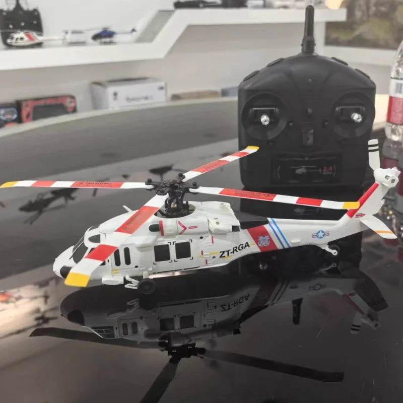 K270 Black Hawk UH-60L Brushless Optical Flow Altitude Hold Version 4-CH 4-Blade Aileronless Helicopter with 6-Axis Gyro