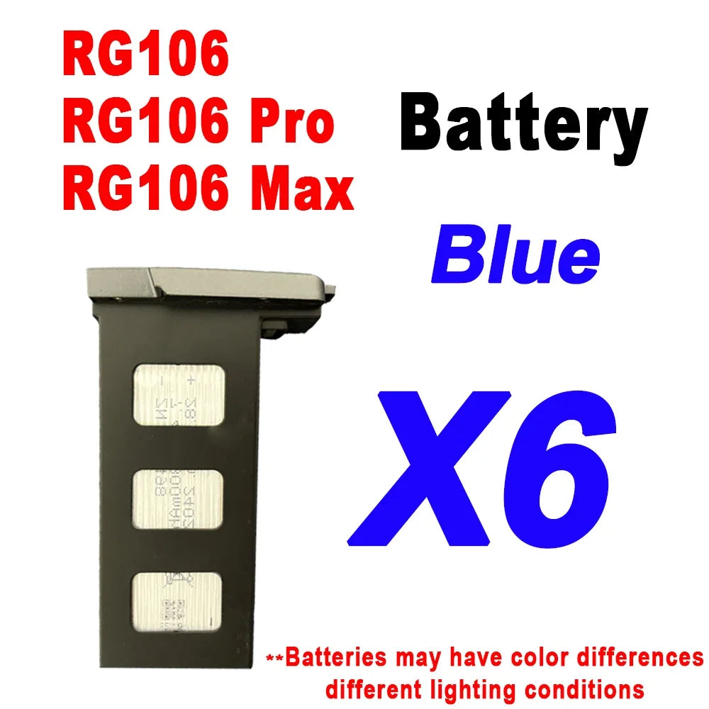 RG106 Drone Battery RG106 Pro Drone Original Battery 7.4V 3800mAh 28min Fright Time RG106 Drone Accessories Spare Battery