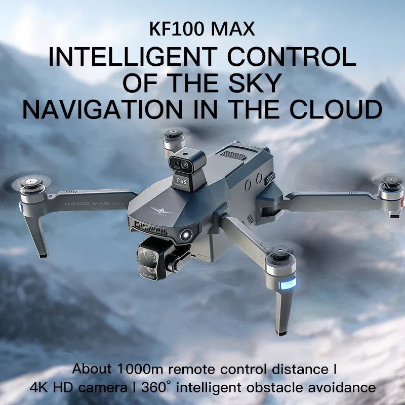 KF100 MAX RC drones GPS Drone 4K Camera 3-Axis Gimbal WIFI Obstacle Avoidance Touch Screen FPV Brushless EIS Electronic  Toys