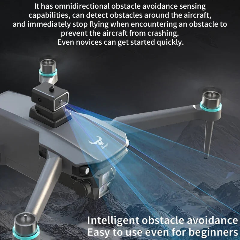 SG603 PRO Drone with Large Screen HD Camera  Remote Control Obstacle Avoidance  Foldable Brushless GPS RC Quadcopter Toy