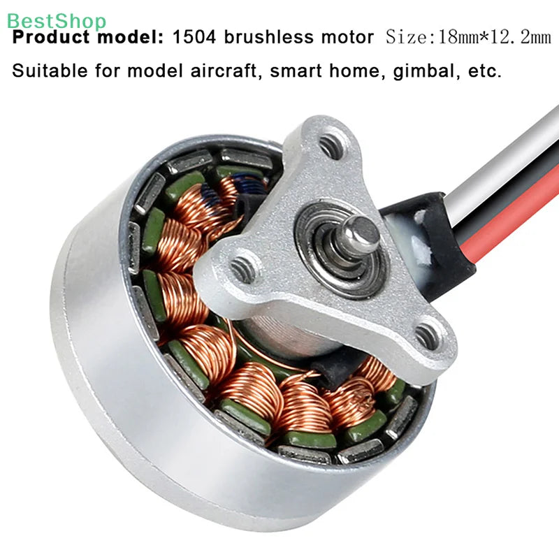 7.4V 1504 Brushless Motor For 4 Axes Remote Control Airplanes Quadcopter Model