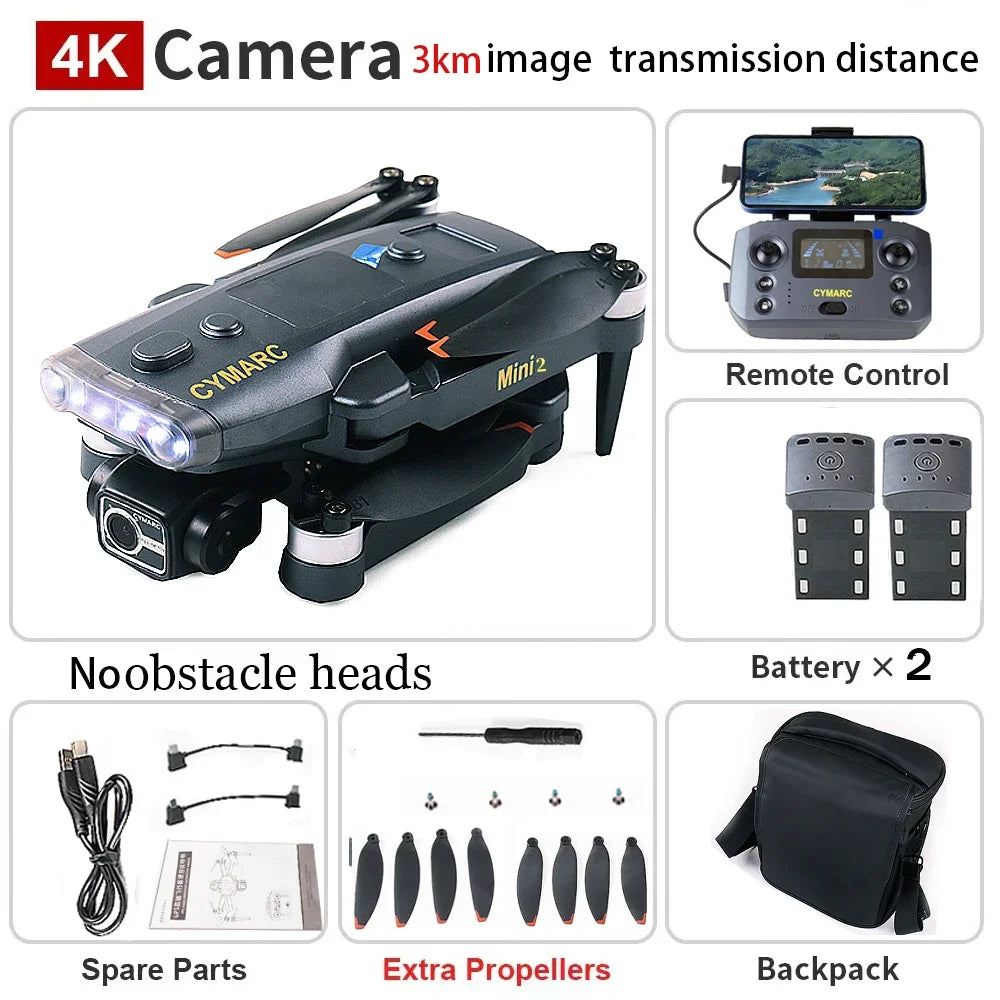 Q3PRO Mini2   GPS Drone With Camera EIS 3-Axis Gimbal FPV Dron 5G WIFI Brushless Motor Foldable 3KM RC Quadcopter