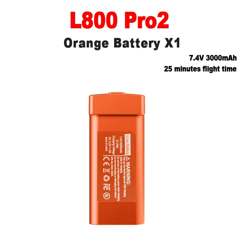 L800 Pro2 Drone Battery 7.4V 3000mAh L800 Pro2 4K Professional Camera Drone Original Battery L800 RC Drone Accessories