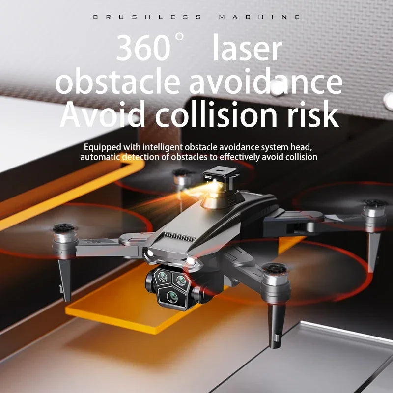 LYZRC L103 MAX GPS Brushless Motor Drone Professional HD Dual Camera 360° Laser OAS 5G Wifi FPV Foldable RC Aerial Helicopter