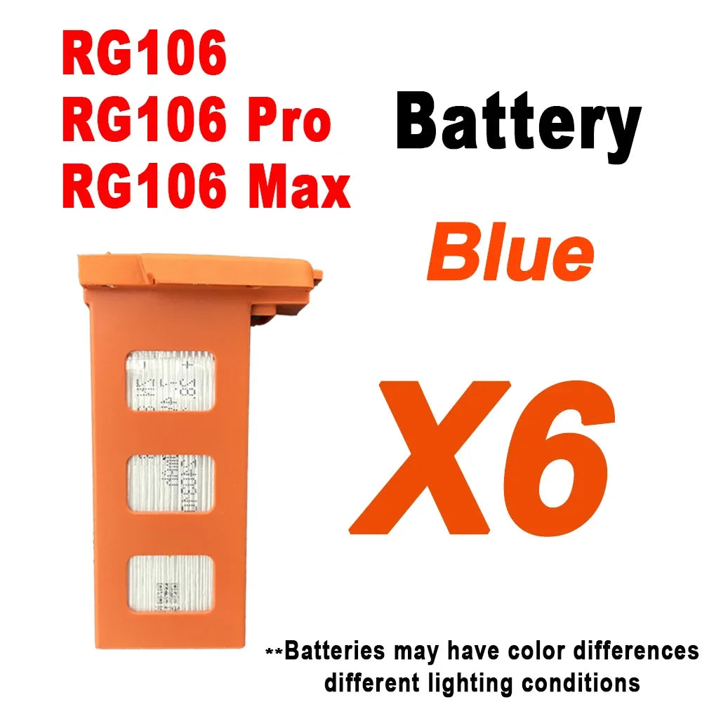 RG106 Drone Battery RG106 Pro Drone Original Battery 7.4V 3800mAh 28min Fright Time RG106 Drone Accessories Spare Battery