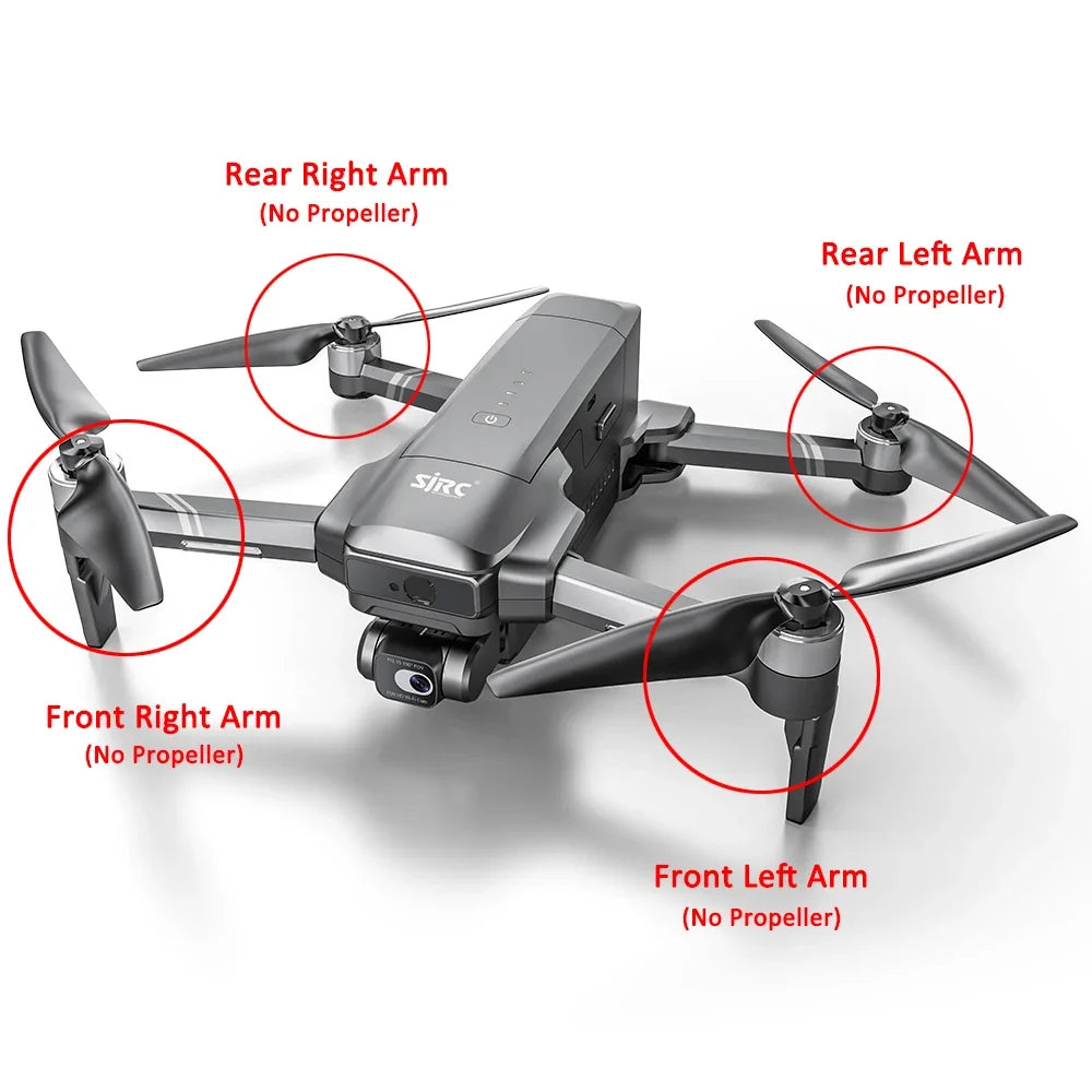 SJRC F22S /F22 4K PRO GPS Drone Original Spare Part Propeller Blade Battery USB Charger Motor Arm with Brushless Motor Accessory