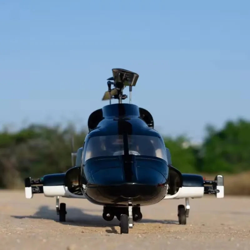 ROBAN 470 Size Airwolf Helicopter RTF - Ready to Fly Scale RC Model with One-Key Return & LED Navigation Lights Toy Gift