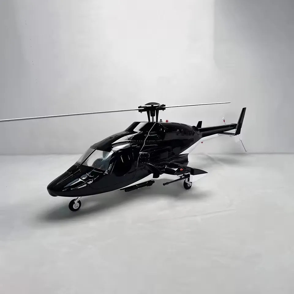 ROBAN 470 Size Airwolf Helicopter RTF - Ready to Fly Scale RC Model with One-Key Return & LED Navigation Lights Toy Gift