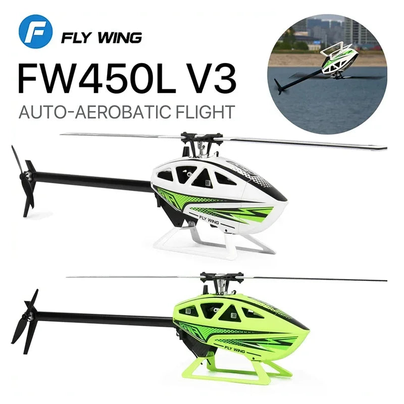 FLYWING FW450 RC 6CH 3D FW450L V3 Smart GPS FBL Gyro Helicopter RTF H1 Flight Controller Brushless Remote Control Helicopter Toy