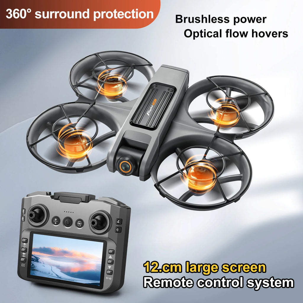 2025 New S156 Large Screen Control Brushless Motor Optical Flow Positioning One Click Takeoff Ultra Stable  drone longo alcance