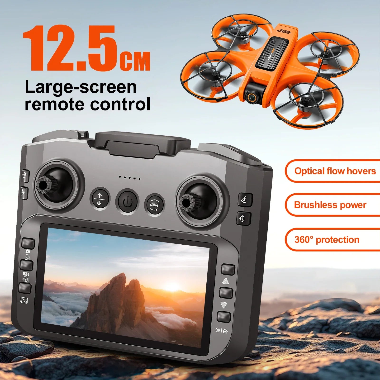 2025 New S156 Large Screen Control Brushless Motor Optical Flow Positioning One Click Takeoff Ultra Stable  drone longo alcance