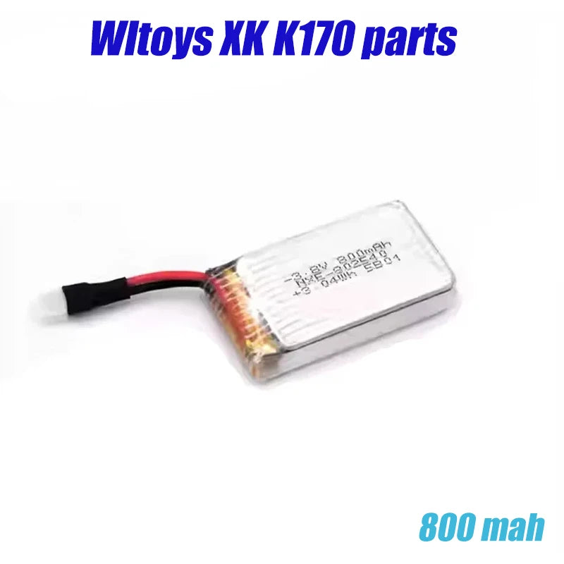 3.8V 800 Mah Lithium Battery Lipo Battery for Wltoys K170 UH-60L 2.4G 4CH 6-Axis Original Accessories lipo battery
