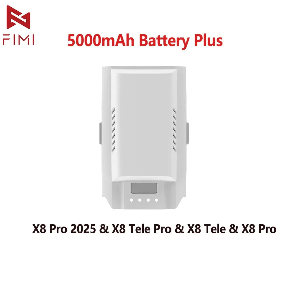 5000mAh Max 47-Min Fly Original FIMI X8/X8 Pro/X8 Tele Pro 2025 Drone Intelligent Flight Battery Plus