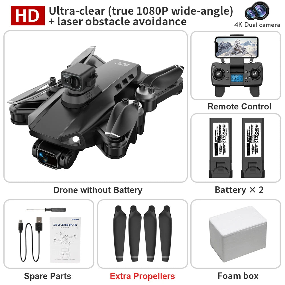Drone L900 Pro Se / L900 Se Max 4K HD GPS Camera 5G Wifi FPV Brushless RC Helicopter 4K HD Dual Camera Drone Professional Toys