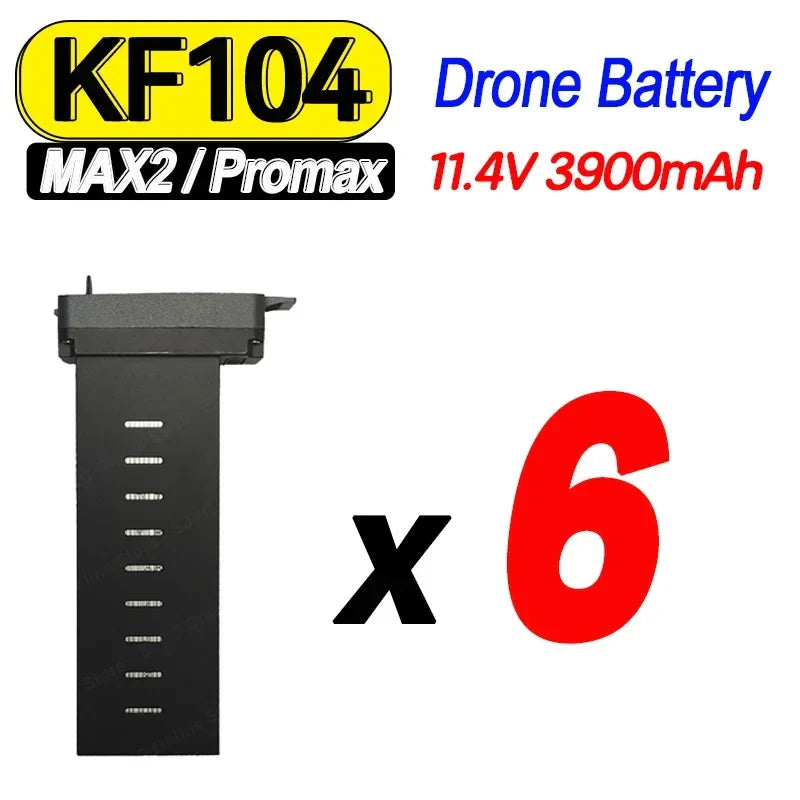 11.4V 3900mAh Original KF104 MAX2 Drone Battery KF104 MAX/ProMax 4K GPS Dron Battery Accessories Parts Flight Time 37 Minutes