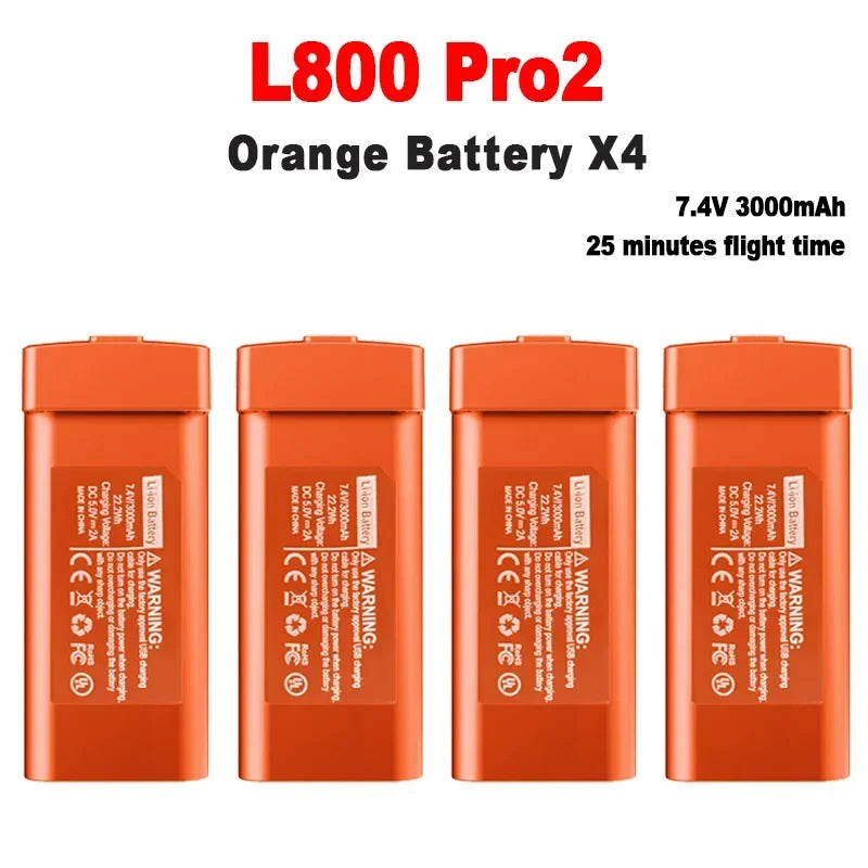 Original L800 Pro2 Drone Battery 7.4V 3000mAh For LYZRC L800 Pro2 4K Professional Camera Battery L800 Drone Accessories Parts