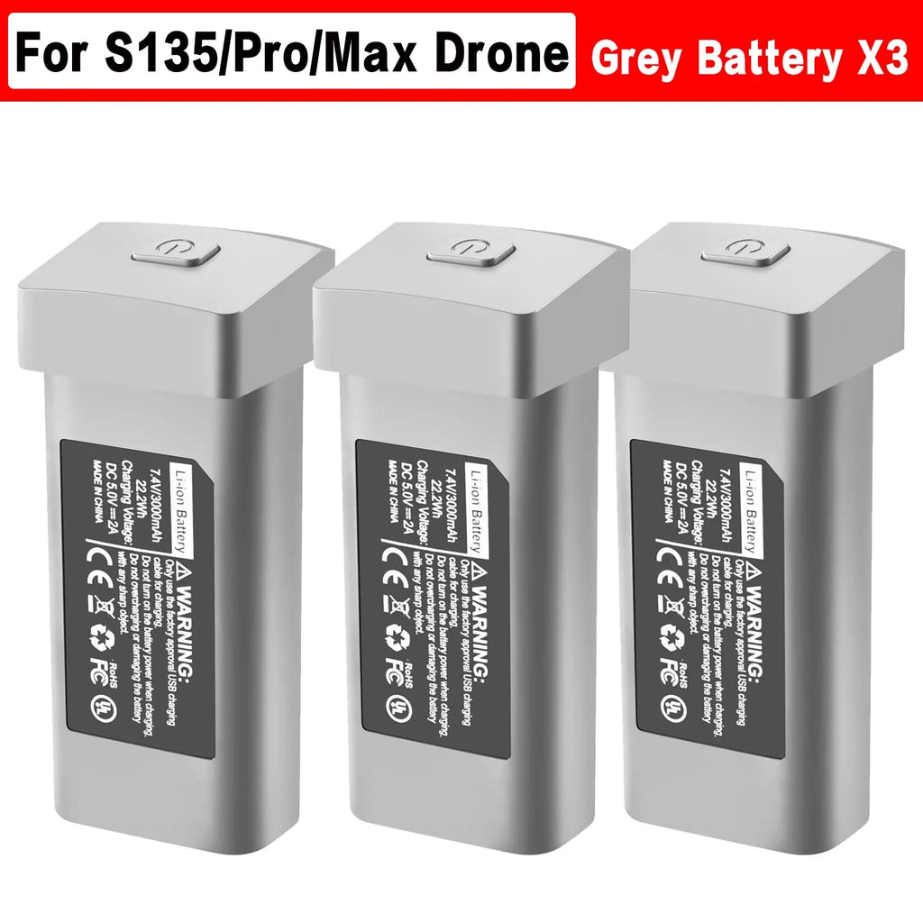 S135 Drone Battery Spare Original  7.4V 3000mAh Battery For S135 Mini Dron Accessories Parts