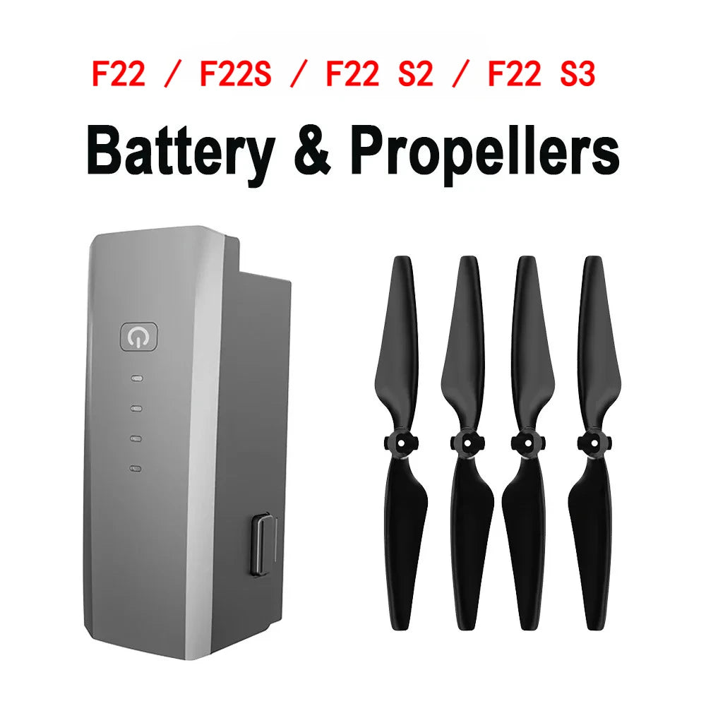 2025 F22 s2/ f22 s3/F22S Drone Battery 3500mAh 35min Flight Time Original Battery F22S Propeller Brand Accessories Spare Parts