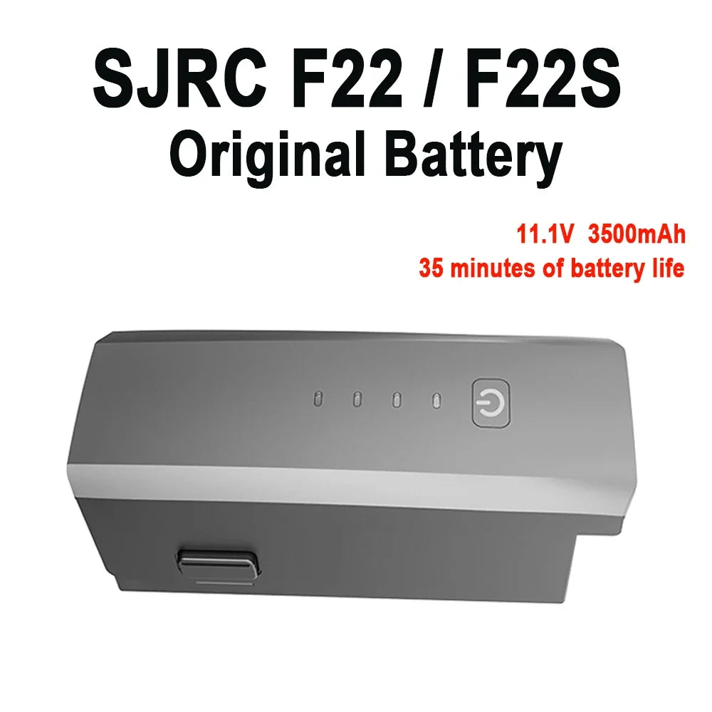 Original SJRC F22 S2 PRO+ 4K Drone Battery F22/F22S 11.1V 3500mAh Battery For F22 S2 PRO+ Camera Drone Lipo Battery Accessories