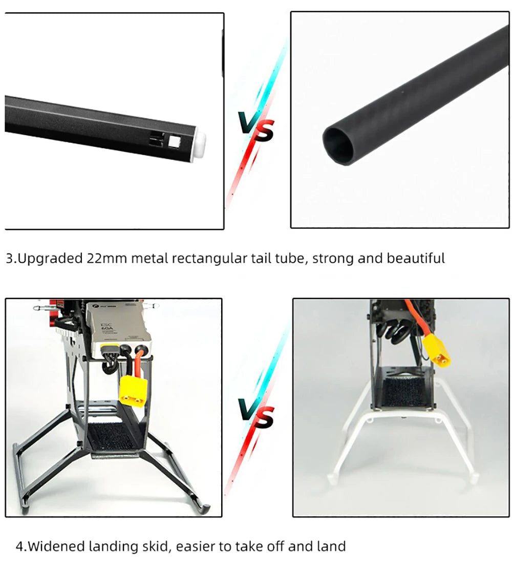Flywing FW450L RC Helicopter Parts Battery Motor ESC Servo Main Shaft Gear Rotor Housing Control Arm Set Belt Original