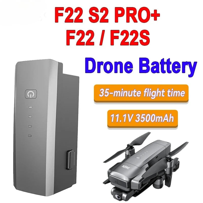 Original SJRC F22 S2 PRO+ 4K Drone Battery F22/F22S 11.1V 3500mAh Battery For F22 S2 PRO+ Camera Drone Lipo Battery Accessories