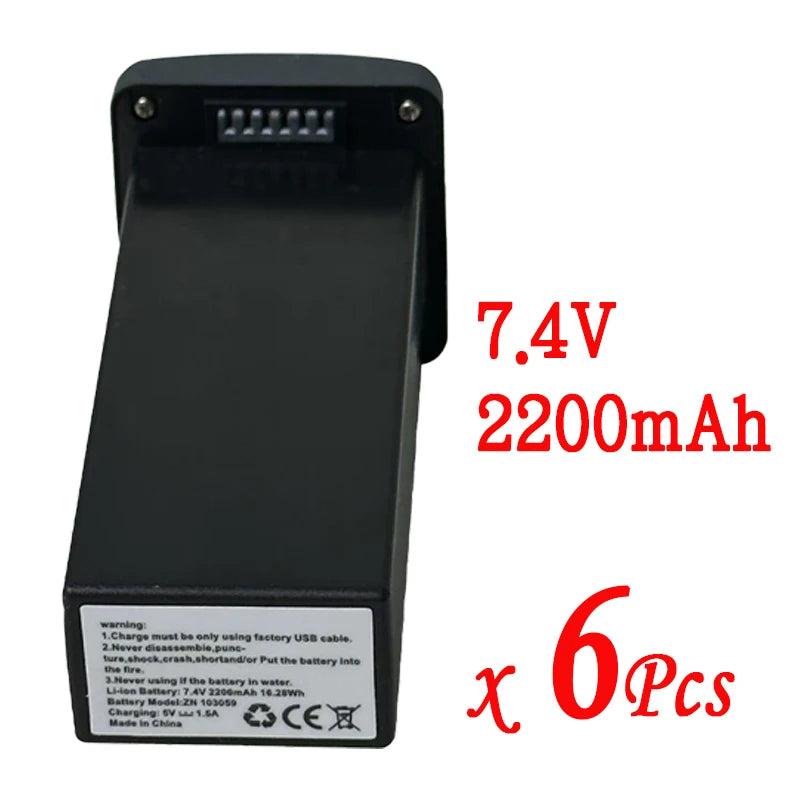 Original 7.4V 3800mAh SG109 Max2 7.4V 2200mAh 8K drone battery pack, suitable for spare parts of SG109Max2 GPS RC quadcopter