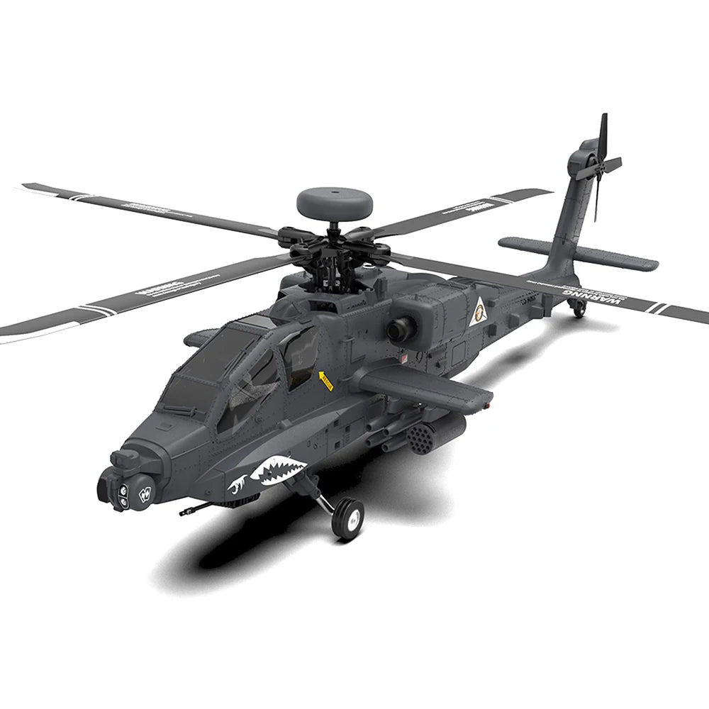 YXZNRC F11S RC Helicopter 1:32 AH-64D Apache 2.4G 6-Axis Gyro 9CH GPS Optical Flow Positioning 5.8G FPV Camera Flybarless RTF