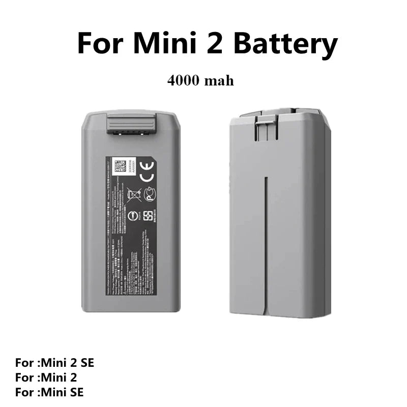 new 4000mah For Mini 2 Intelligent Flight Battery Compatible Mini 2/Mini SE/Mini 2SE/Mini 4K Series Drone  Flight Time 42 Minute