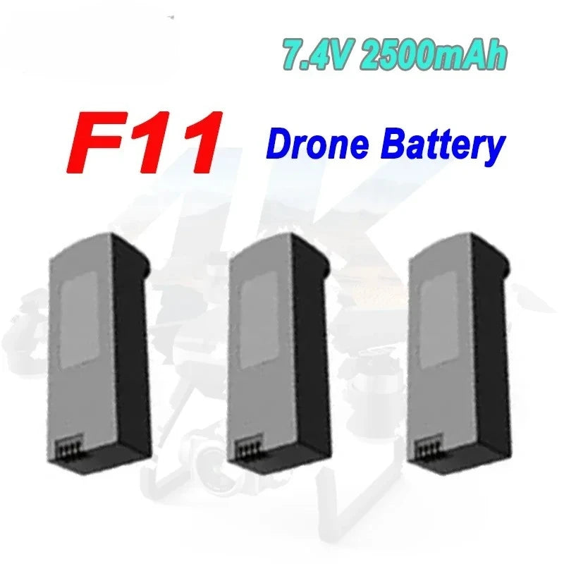 Original Battery For 4D-F11 7.4V 2500mAh 4D-F11 Drone Spare Battery RC Quadcopter F11 Replacement Accessories Parts